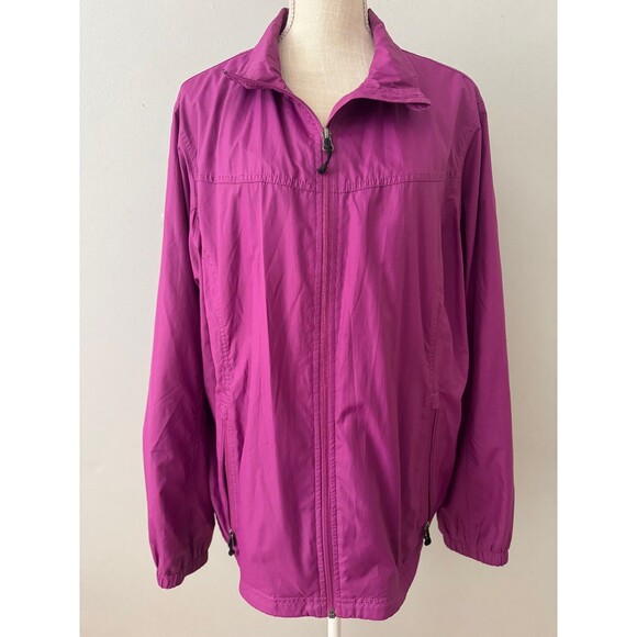 L.L. Bean Jackets & Blazers - L.L.Bean Women's Purple Windbreaker Rain Jacket Size 2XL Regular